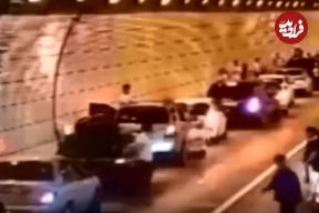 ( ویدیو) فرهنگ دیدنی مردم در کره جنوبی بعد از تصادف در یک تونل