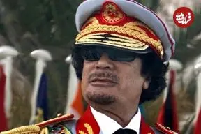 عکس| سفر در زمان؛ «معمر قذافی» در 46 سالگی در حال سخنرانی در اجلاس الجزایر؛ سال 1367