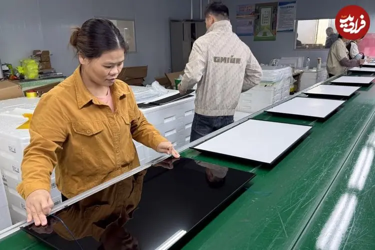 ببینید| فرآیند دیدنی تولید تلویزیون های LED در کارخانه های کره جنوبی