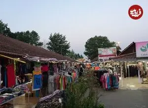 عکس| سفر زمان؛ تصویری از «بازار شهر انزلی» در دوران احمدشاه