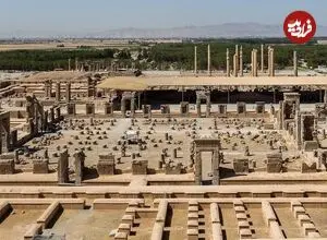 عکس| سفر زمان؛ منظرۀ «تخت جمشید» وقتی هنوز حفاری نشده بود