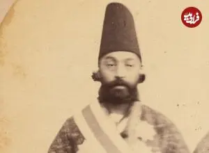 عکس| سفر زمان؛ عکس یادگاری مرد درباری با مرد تعزیه خوان در دوران قاجار