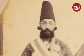 عکس| سفر زمان؛ عکس یادگاری مرد درباری با مرد تعزیه خوان در دوران قاجار