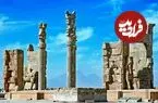عکس| سفر زمان؛ نمایی کمتر دیده شده از «تخت جمشید» و پله های ورودی آن در دوره قاجار