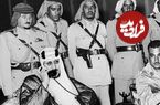 عکس؛ سفر در زمان؛ «دومین پادشاه عربستان و مهمانان در حال خوردن 3 بره کامل»؛ سال 1334