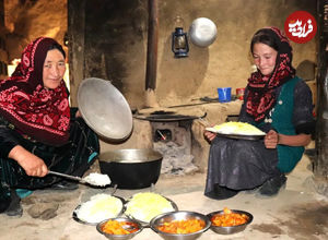 (ویدئو) پخت چلو خورشت به روش متفاوت وجالب دو بانوی روستایی افغانستانی