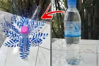 (ویدئو) نحوه ساخت یک درخت تزئینی با بطری پلاستیکی 