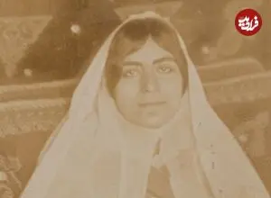 عکس| سفر زمان؛ تصویری از یک زن جوان قاجاری و گربه‌اش؛ 130 سال قبل