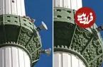 ببینید| صعود غیرمنتظره روباه به مناره مسجد
