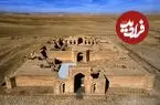 عکس| سفر زمان؛ ازدحام الاغ‌ها در حیاط یک کاروانسرا در دوران قاجار