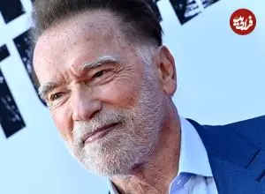 عکس| سفر در زمان؛ «آرنولد» در کنار همسرش و در جریان یک مبارزه بوکس؛ سال 1371