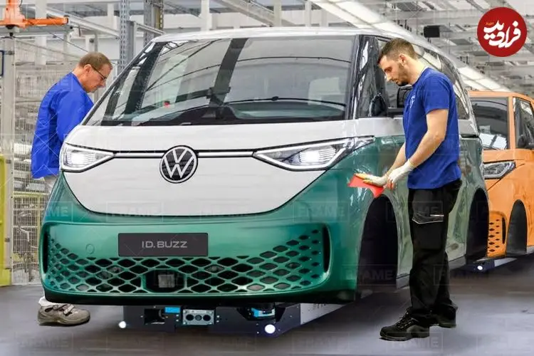 ببینید| نگاهی به مراحل تولید خودروهای برقی فولکس‌واگن «ID. Buzz«، «ID.4» و «ID.5»