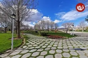 عکس| سفر زمان؛ منظرۀ کاخ دوشان تپه در زمان مظفرالدین شاه