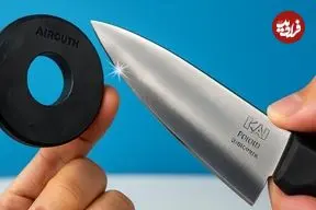 ببینید| ترفندهای ساده برای تیز کردن چاقو  به روش استاد چینی