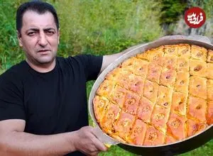 ببینید| غذای روستایی در آذربایجان؛ برداشت گردو از جنگل و تهیه باقلوا با آن