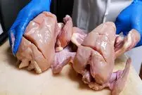 ببینید| غذای خیابانی در هند؛ پخت یک خوراک محلی با مرغ در دهلی نو