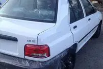 ( عکس) پشت‌نویسی تلخ راننده پراید به یاد مادرش