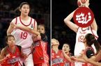 (تصاویر) پدیده بسکتبال زنان چین با 2 متر و 20 سانتیمتر قد!