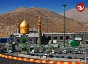 عکس| سفر زمان؛ منظرۀ متفاوت «امامزاده هاشم جاده هراز» در حدود 75 سال قبل