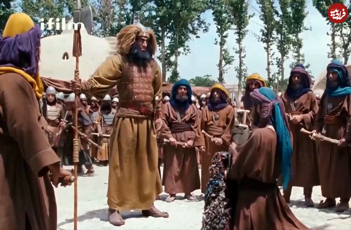 عکس؛ سفر در زمان؛ «غول بنی ضبه» در پشت صحنه سریال مختارنامه؛ دهه 80