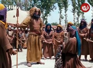 عکس؛ سفر در زمان؛ «غول بنی ضبه» در پشت صحنه سریال مختارنامه؛ دهه 80