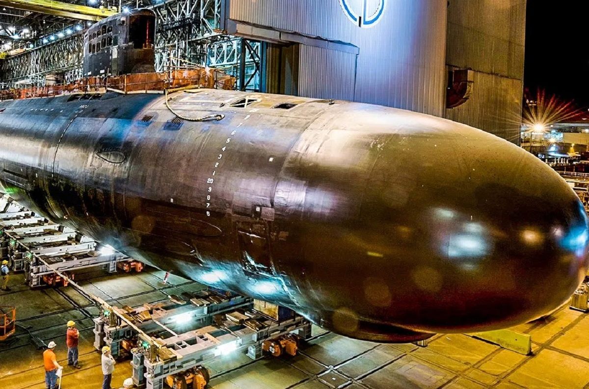 (ویدئو) عملیات ساخت خیره کننده بزرگترین زیردریایی آمریکا