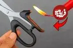 ببینید| با این ترفند دسته شکسته قیچی را تعمیر کنید