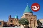 عکس| سفر به ایران قدیم؛ منظرۀ «آرامگاه بایزید بسطامی» در دوران قاجار