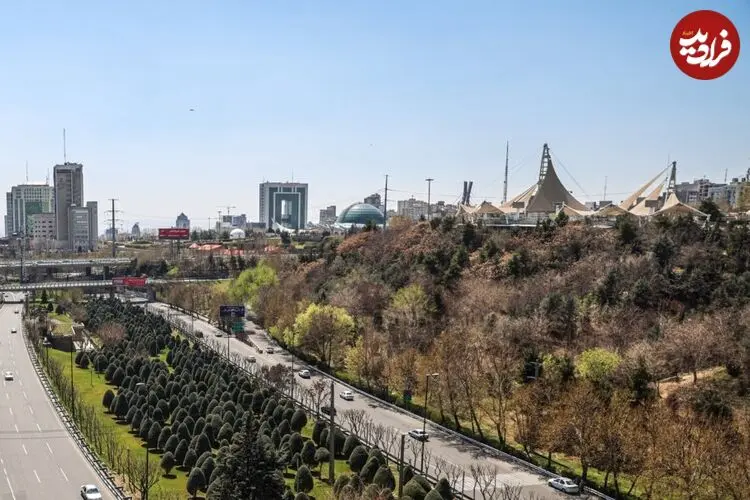 عکس| سفر زمان؛ منظرۀ «شرق و غرب تهران» در دوران ناصرالدین شاه
