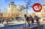 عکس| سفر زمان؛ منظرۀ زیبای خیابان ناصرخسرو در یک روز زمستانی؛ 130 سال قبل