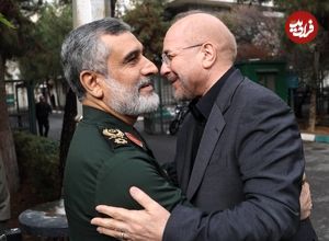 عکس؛ سفر در زمان؛ «سرلشکر باقری و سردار حاجی زاده» در یک شهر موشکی؛ فروردین 1404