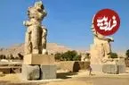 رونمایی از تندیس‌های غول‌پیکر فرعون