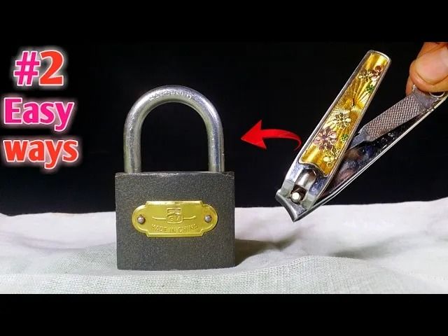 (ویدئو) یک روش ساده و سرعتی برای باز کردن قفل با ناخن گیر