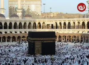 عکس| قاب تاریخ؛ نمایی دیده نشده از «کعبه» در سال 1297 هجری شمسی