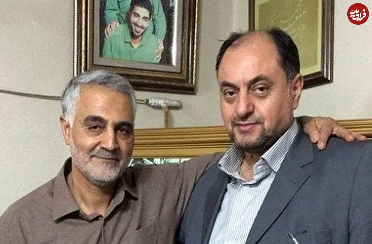 عکس؛ سفر به تاریخ؛ «فرزاد فرزین» در مراسم ترحیم پدر «وحید حقانیان»؛ سال 1397