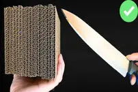 (ویدئو) نحوه تیز کردن چاقو با مقوا به روش استاد اروگوئه ای! 