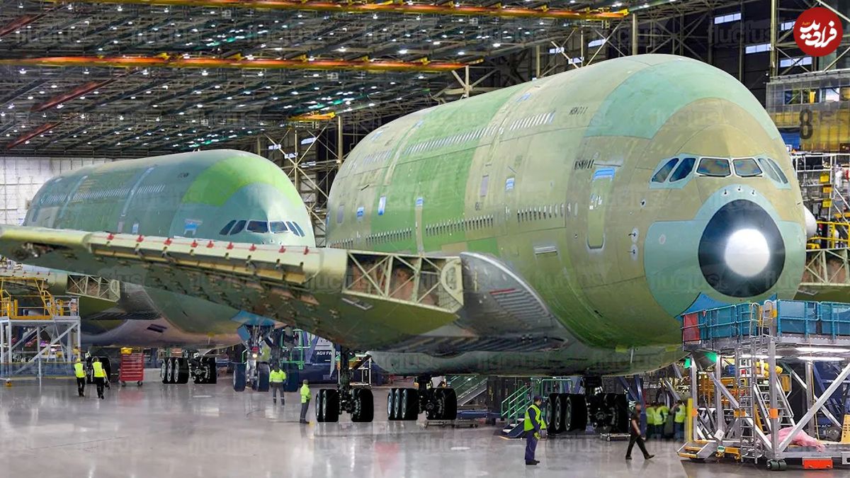 (ویدئو) چطور ایرباس A380 گران ترین هواپیمای مسافری جهان در کارخانه تولید می شود؟