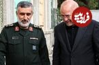 عکس؛ سفر در زمان؛ «سردار حاجی زاده در آغوش قالیباف»؛ سال 1403