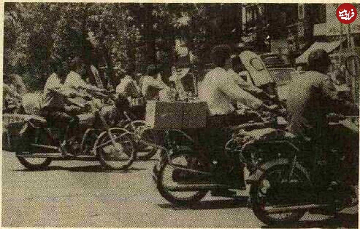 عکس؛ سفر در زمان؛ ۴۰ سال پیش یک میلیون موتورسوار در تهران چه می‌کردند؟