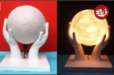 ببینید| نحوه ساخت یک چراغ خواب زیبا با دستکش و توپ پلاستیکی به روش استاد هندی