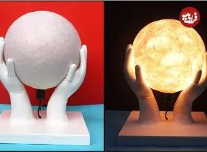 ببینید| نحوه ساخت یک چراغ خواب زیبا با دستکش و توپ پلاستیکی به روش استاد هندی