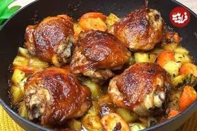 ببینید| طرز تهیه یک غذای آلمانی و فوری با 6 عدد ته ران مرغ و 4 عدد سیب زمینی
