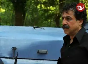 عکس| سفر در زمان؛ «ایاز» سریال سوجان در پشت صحنه سریال وحشی و در کنار جواد عزتی