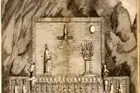 عکس؛ سفر در زمان؛ قدیمی‌ترین نقاشی مقبره شاهان در تخت جمشید؛ وقتی آرامگاه‌ها دست‌نخورده بودند