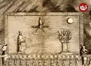 عکس؛ سفر در زمان؛ قدیمی‌ترین نقاشی مقبره شاهان در تخت جمشید؛ وقتی آرامگاه‌ها دست‌نخورده بودند