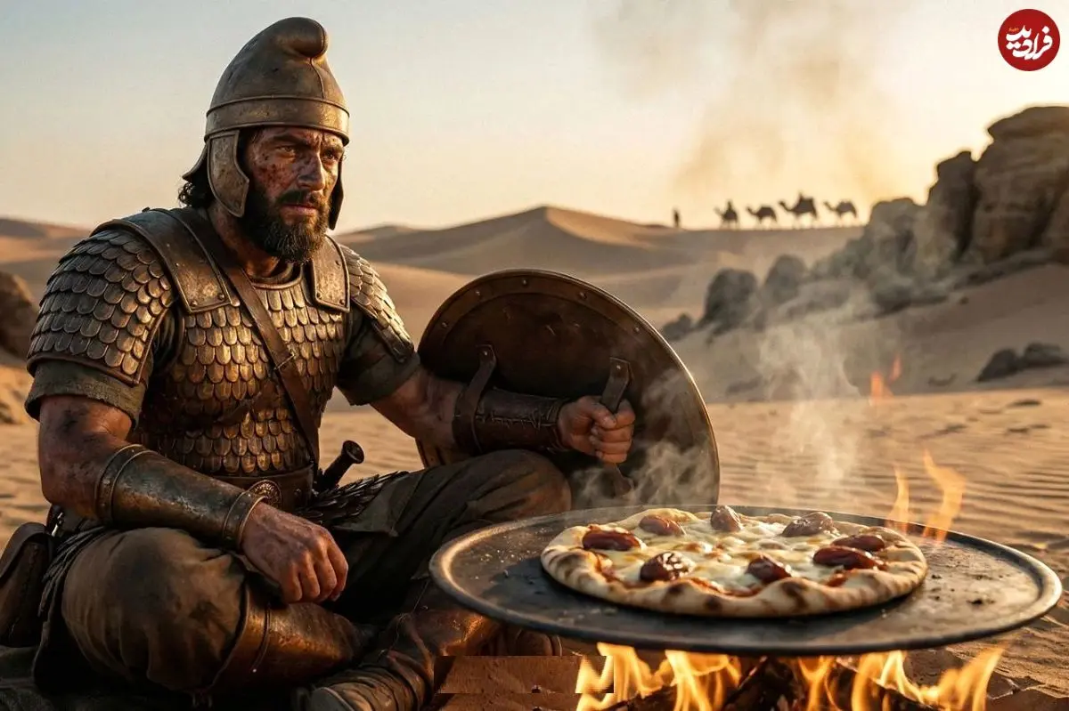 پیتزا روی سپر جنگی؛ آیا سربازان هخامنشی مخترع واقعی پیتزا بودند؟