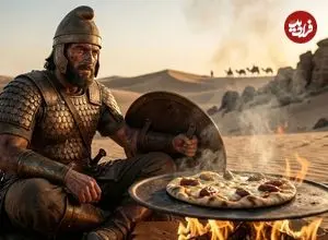 پیتزا روی سپر جنگی؛ آیا سربازان هخامنشی مخترع واقعی پیتزا بودند؟