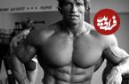 عکس دیده نشده از حضور آرنولد در مسابقه لیفت سنگ!