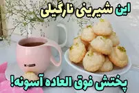 (ویدئو) چگونه شیرینی نارگیلی مثل قنادی ها در خانه درست کنیم! 