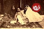 عکس؛ «ناصرالدین شاه، شمس‌الدوله و عالیه خانم» به سبک انیمه‌های استودیو جیبلی
